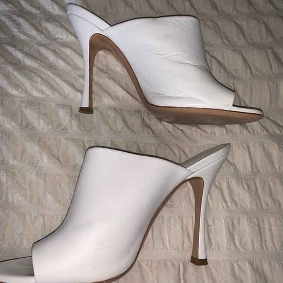 Michael Michael Kors made in Italy white high heels slides size 39 - Picture 7 of 13